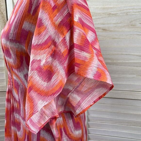 Vilagallo Ikat Kaftan Cover Up Dress 38 / 6 - Picture 11 of 14